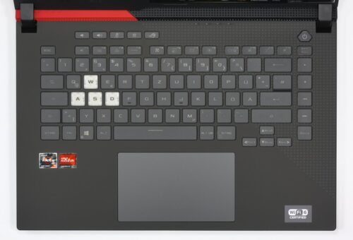 GIGABYTE GAMING A16 gaming laptop keyboard